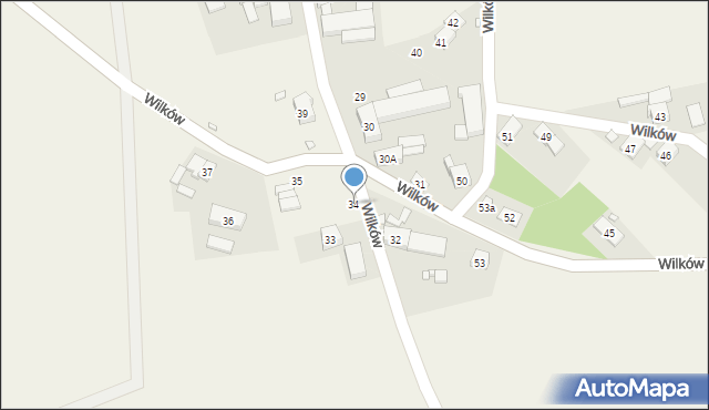 Wilków, Wilków, 34, mapa Wilków