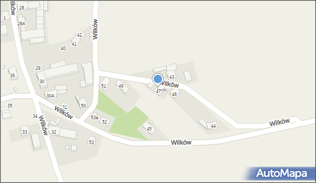 Wilków, Wilków, 47, mapa Wilków