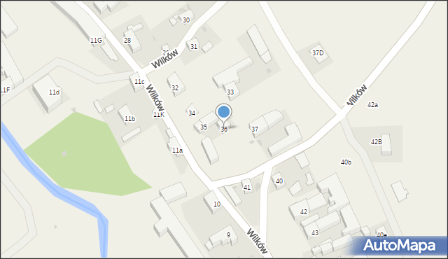 Wilków, Wilków, 36, mapa Wilków