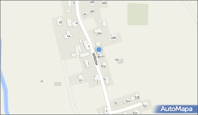 Wilków, Wilków, 50, mapa Wilków
