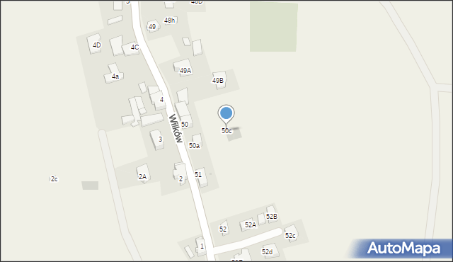 Wilków, Wilków, 50c, mapa Wilków