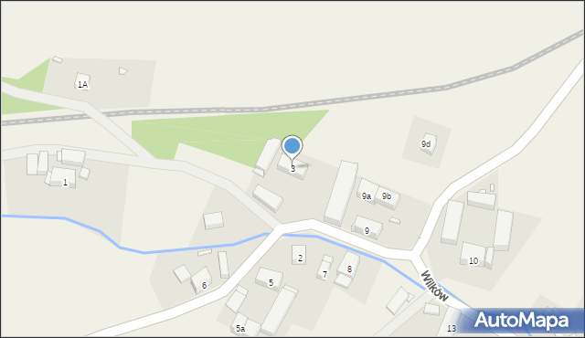 Wilków, Wilków, 3, mapa Wilków