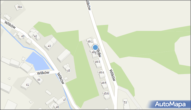 Wilków, Wilków, 46/2A, mapa Wilków