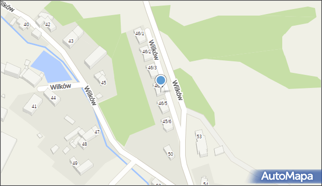 Wilków, Wilków, 46h, mapa Wilków