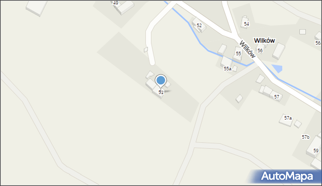 Wilków, Wilków, 51, mapa Wilków