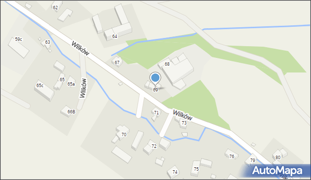 Wilków, Wilków, 69, mapa Wilków