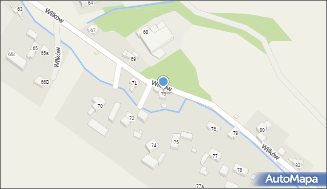 Wilków, Wilków, 73, mapa Wilków