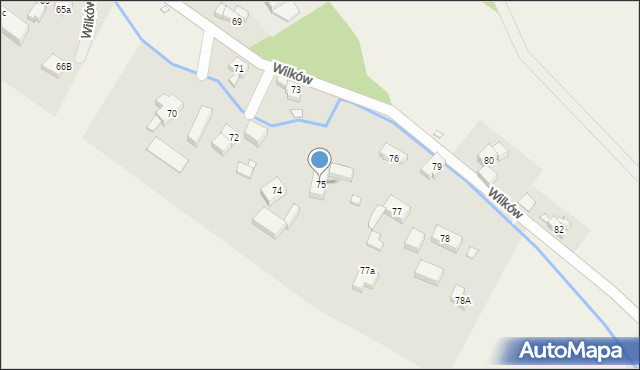 Wilków, Wilków, 75, mapa Wilków