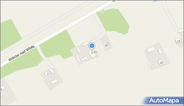 Wilków nad Wisłą, Wilków nad Wisłą, 1, mapa Wilków nad Wisłą