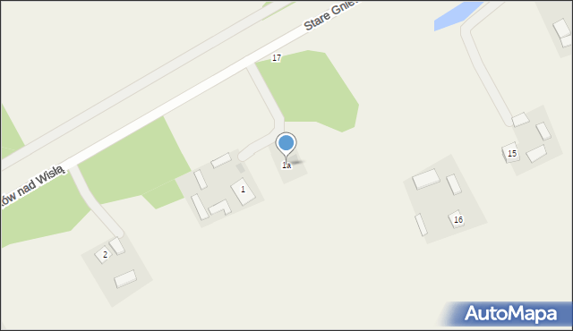 Wilków nad Wisłą, Wilków nad Wisłą, 1a, mapa Wilków nad Wisłą