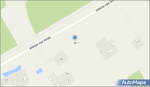 Wilków nad Wisłą, Wilków nad Wisłą, 5a, mapa Wilków nad Wisłą