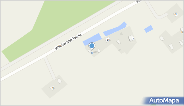 Wilków nad Wisłą, Wilków nad Wisłą, 8, mapa Wilków nad Wisłą