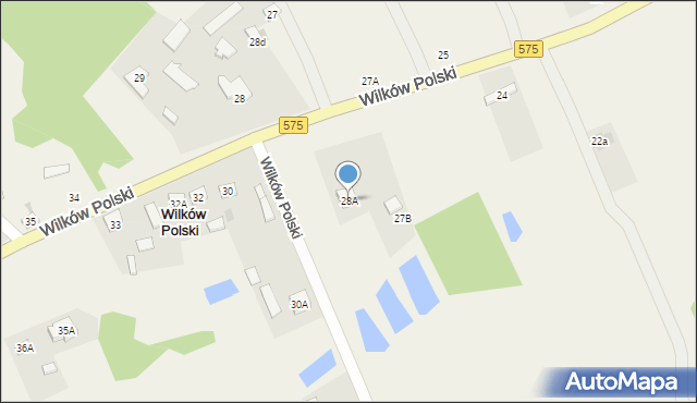 Wilków Polski, Wilków Polski, 28A, mapa Wilków Polski