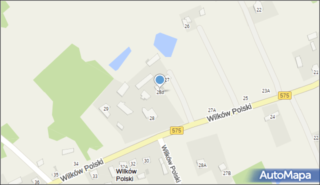 Wilków Polski, Wilków Polski, 28d, mapa Wilków Polski