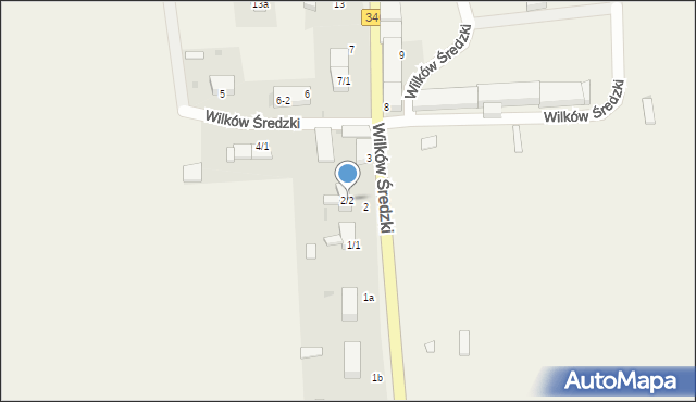 Wilków Średzki, Wilków Średzki, 2/2, mapa Wilków Średzki