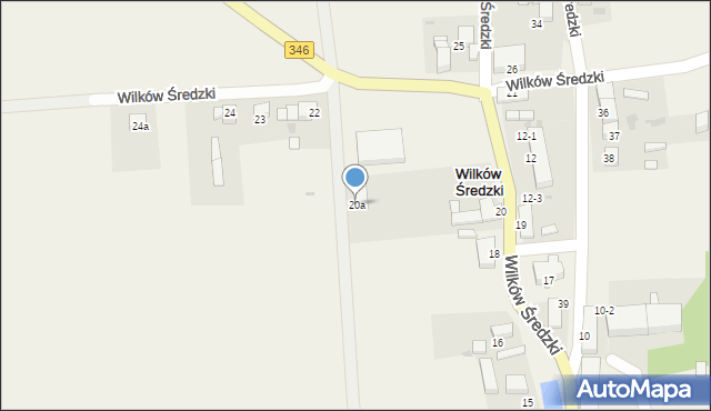 Wilków Średzki, Wilków Średzki, 20a, mapa Wilków Średzki