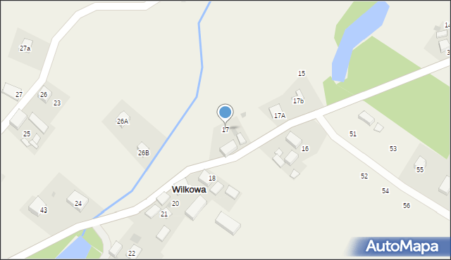 Wilkowa, Wilkowa, 17, mapa Wilkowa