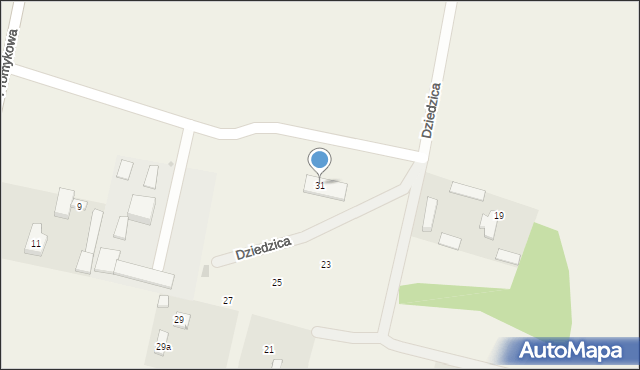 Wilkowa Wieś, Wilkowa Wieś, 31, mapa Wilkowa Wieś