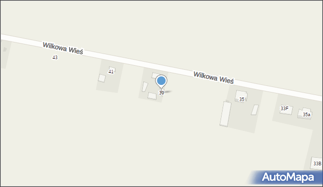 Wilkowa Wieś, Wilkowa Wieś, 39, mapa Wilkowa Wieś