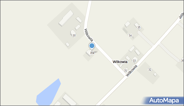 Wilkowia, Wilkowia, 30a, mapa Wilkowia