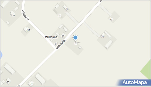 Wilkowia, Wilkowia, 32, mapa Wilkowia