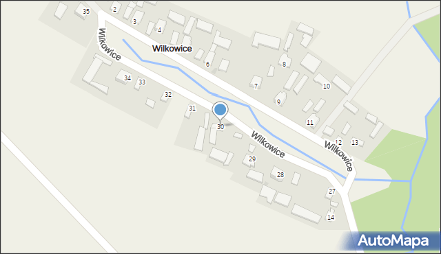 Wilkowice, Wilkowice, 30, mapa Wilkowice