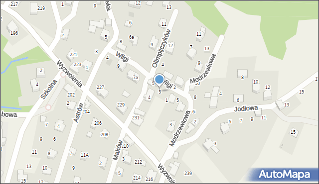 Wilkowice, Wilgi, 3, mapa Wilkowice