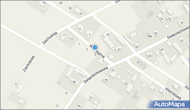 Wilkowice, Wiatraczna, 3, mapa Wilkowice