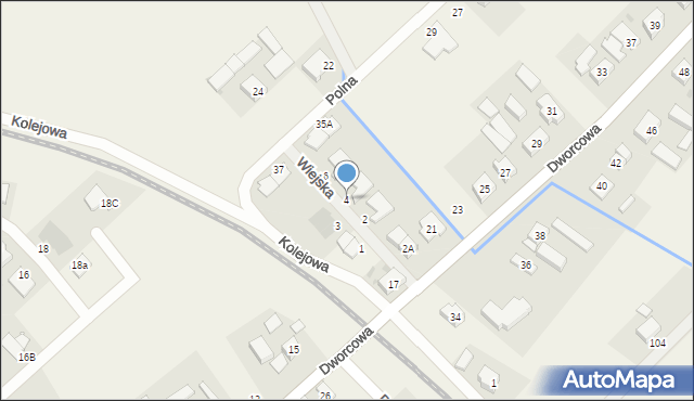 Wilkowice, Wiejska, 4, mapa Wilkowice