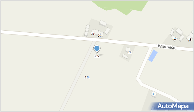 Wilkowice, Wilkowice, 22a, mapa Wilkowice