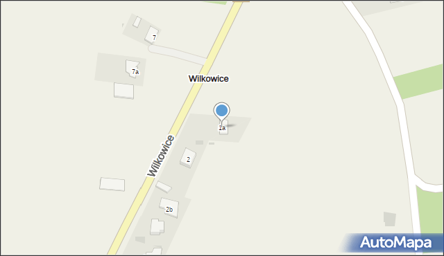 Wilkowice, Wilkowice, 1a, mapa Wilkowice