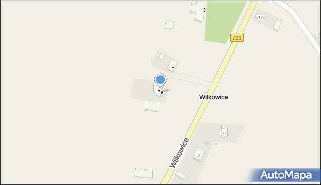 Wilkowice, Wilkowice, 7a, mapa Wilkowice