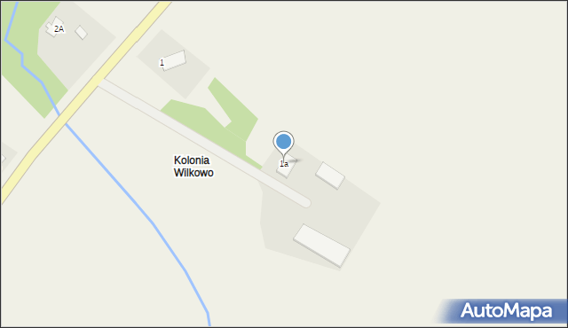 Wilkowo, Wilkowo, 1a, mapa Wilkowo