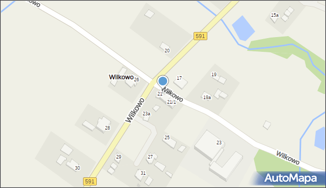 Wilkowo, Wilkowo, 21/3, mapa Wilkowo