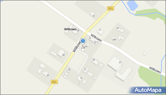 Wilkowo, Wilkowo, 23a, mapa Wilkowo