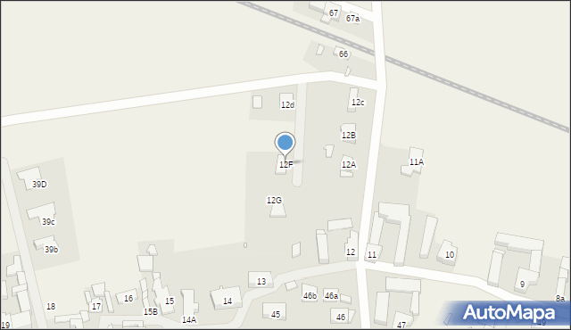 Wilkowo, Wilkowo, 12F, mapa Wilkowo