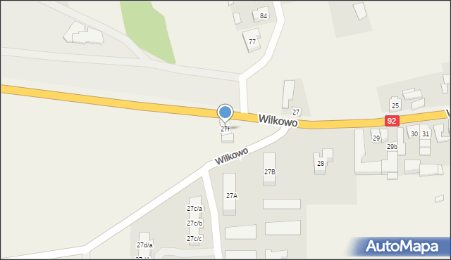 Wilkowo, Wilkowo, 27f, mapa Wilkowo