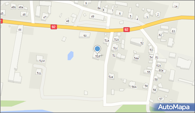 Wilkowo, Wilkowo, 51d, mapa Wilkowo