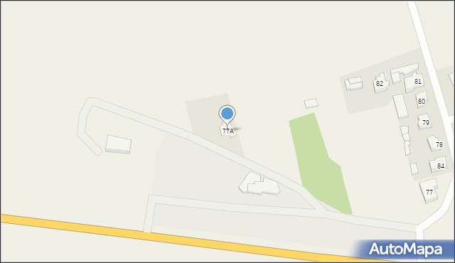 Wilkowo, Wilkowo, 77A, mapa Wilkowo