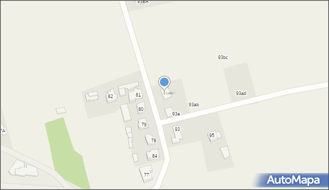 Wilkowo, Wilkowo, 93aa, mapa Wilkowo