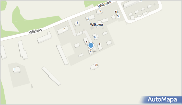 Wilkowo, Wilkowo, 9a, mapa Wilkowo