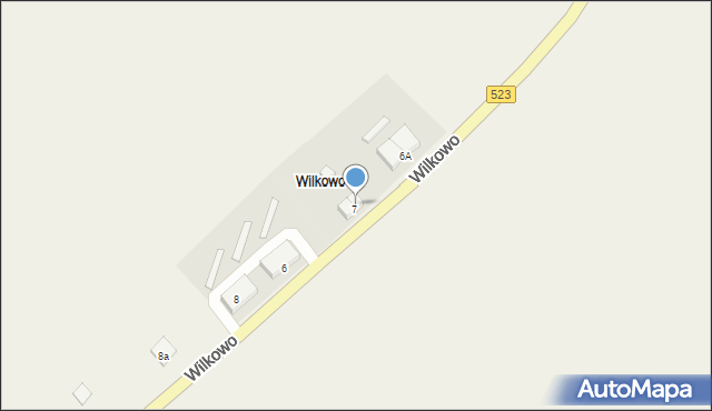 Wilkowo, Wilkowo, 7/2, mapa Wilkowo