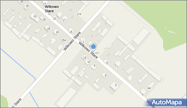 Wilkowo Stare, Wilkowo Stare, 11, mapa Wilkowo Stare
