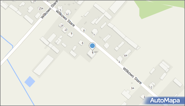 Wilkowo Stare, Wilkowo Stare, 5, mapa Wilkowo Stare