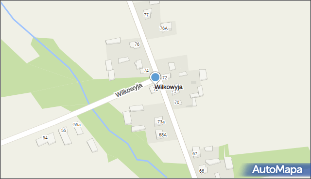 Wilkowyja, Wilkowyja, 73, mapa Wilkowyja