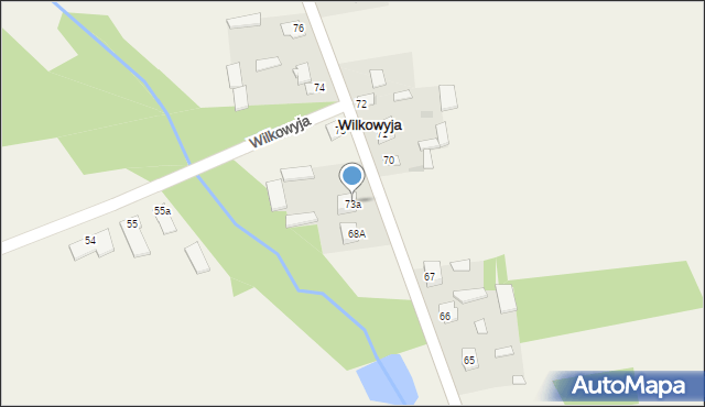 Wilkowyja, Wilkowyja, 73a, mapa Wilkowyja