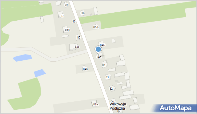 Wilkowyja, Wilkowyja, 84a, mapa Wilkowyja