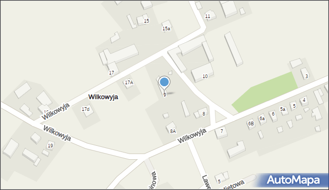 Wilkowyja, Wilkowyja, 9, mapa Wilkowyja