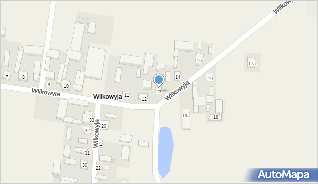 Wilkowyja, Wilkowyja, 13, mapa Wilkowyja