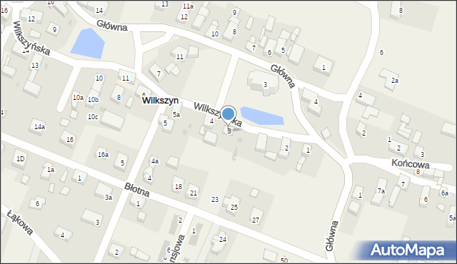Wilkszyn, Wilkszyńska, 3, mapa Wilkszyn